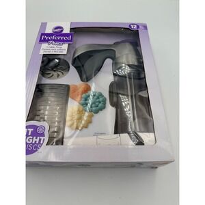 Wilton Preferred Press Cookie Press 12 Discs 2104-2629 Spritz Dough Maker New